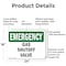 Signmission Gas Shutoff Valve, 24 in W x Rectangle, Aluminum OS-2PACK-EM-A-1824-L-10386 - alternate 6